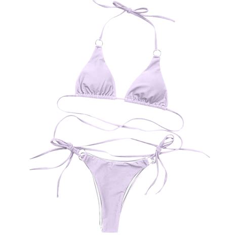 Youyipin Womens Swimsuits Piece Triangle Bikini For Women Halter Bikini Sets Sexy High Cut