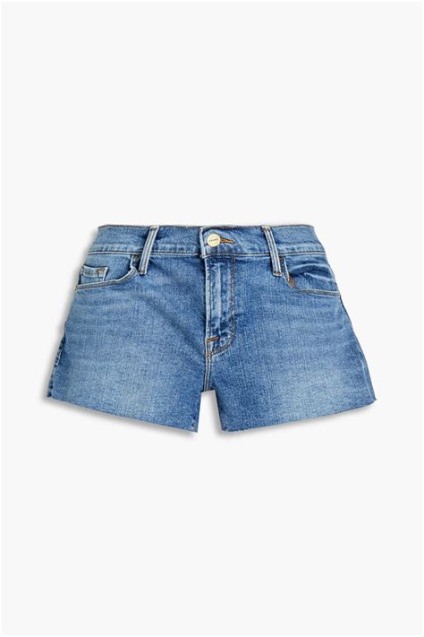 Frame Le Cut Off Frayed Denim Shorts ShopStyle