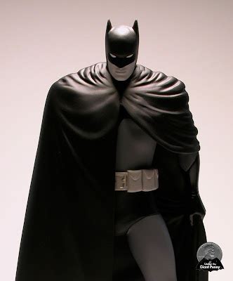 Under The Giant Penny Dc Direct Batman Black And White Statue David