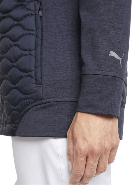 Puma Womens Cloudspun Wrmlbl Golf Jacket Navy Blazer