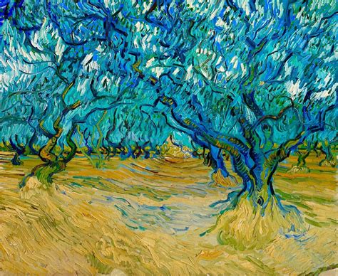 historyofartdaily Vincent van Gogh Olive Orchard Saint Rémy 1889