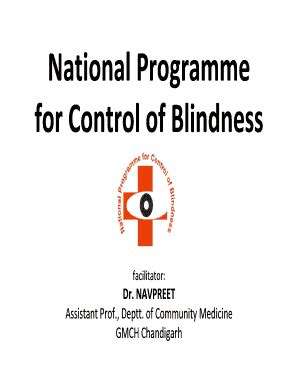 Fillable Online Gmch Gov Blindness Is Defined Under Following Headings