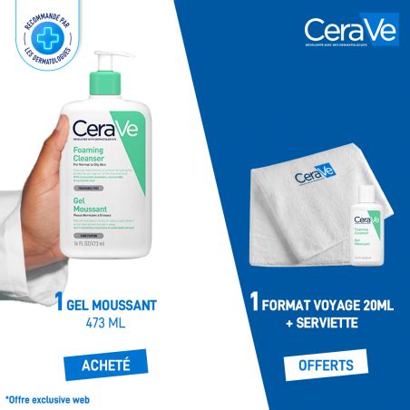 CeraVe Gel Moussant Nettoyant Peau Normale à Grasse Nettoyez votre