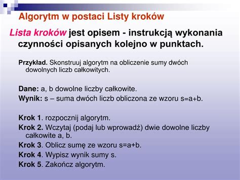 PPT POJĘCIE ALGORYTMU PowerPoint Presentation free download ID 1348361