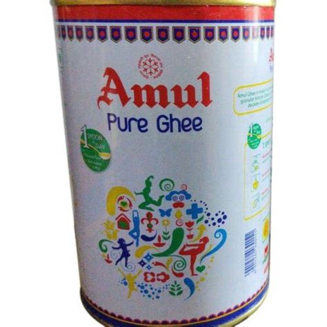 Litre Tin Amul Pure Ghee Shelf Life Months At Pack In