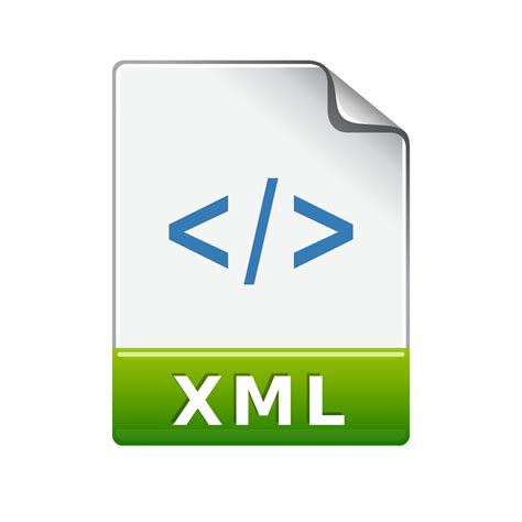 Xml File Format Icon In Color Computer Software Web Design