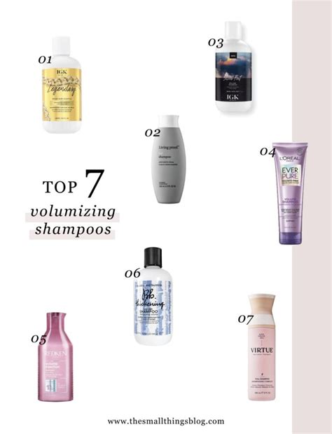 Top 7 Volumizing Shampoos The Small Things Blog