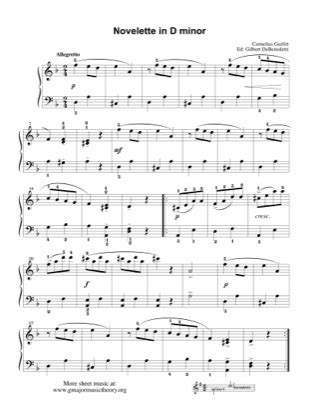 Novelette - Gurlitt Free Piano Sheet Music PDF