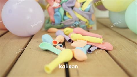 5 Karışık Renk Mini Makaron Balonlar Kalisan Balon