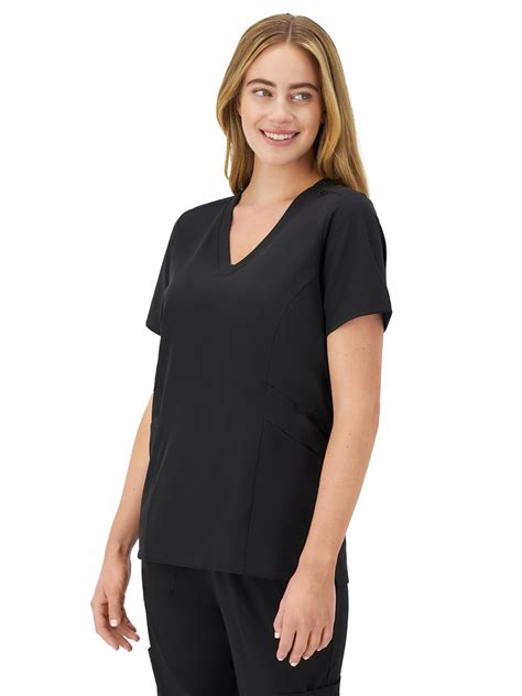 Scrubstar Womens Premium Performance Stretch Double V Neck Scrub Top