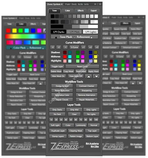 Zone System Express Panel For Adobe Photoshop V