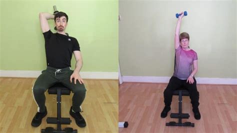 One Arm Seated Dumbbell Tricep Extension Tutorial