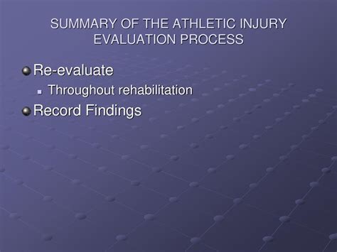 Injury Evaluation Process Ppt Download