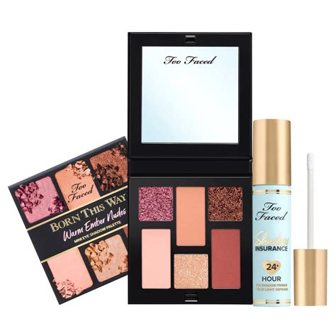 Too Faced Born This Way Mini Eyeshadow Palette And Shadow Insurance 23026955 Hsn