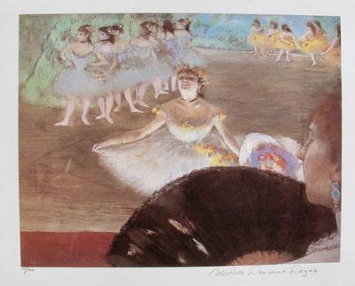 Edgar Degas Estate Signed Limited Edition Giclee Edgar Degas Dancer