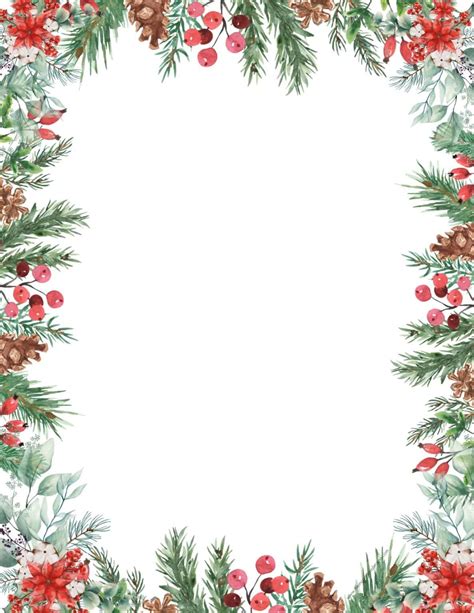 30+ Free Printable Christmas Border Printable Templates - The ...