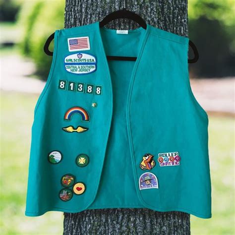 Girl Scouts Of America Jackets And Coats Girl Scout Vest Badges Poshmark