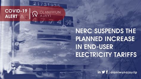 Covid Nerc Suspends The Planned Increase In End User Electricity