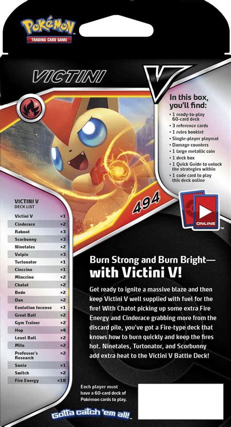 Pokemon Tcg V Battle Deck Victini V New Buy From Pwned Games