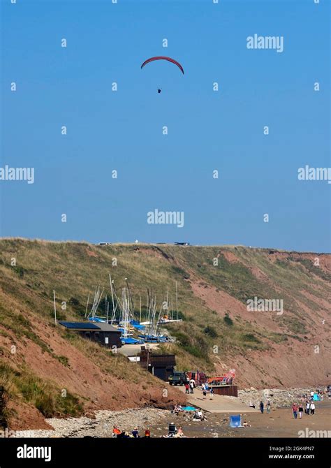 Filey Beach North Yorkshire East Coast Busy With Holiday Makers