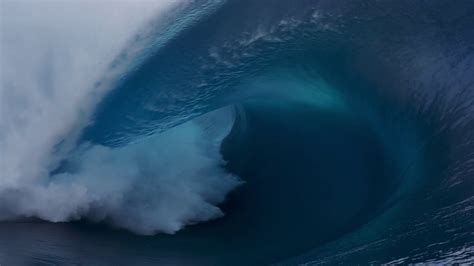 Surfers Paddle Over Enormous Wave In Tahiti Youtube