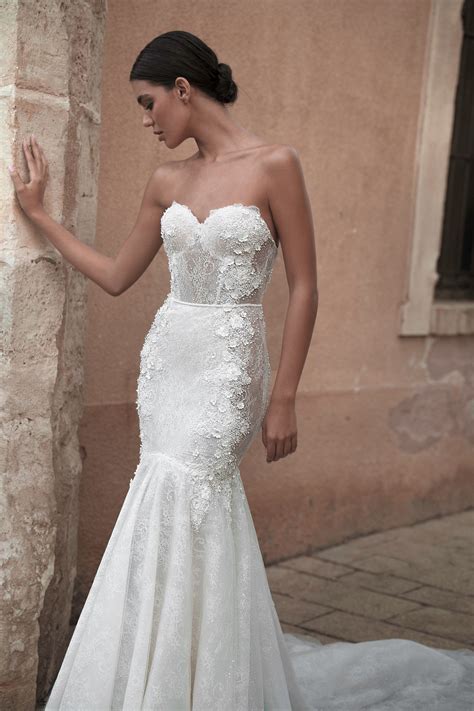 Strapless Beaded Mermaid Wedding Dresses