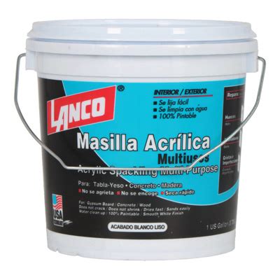 Masilla Lanco Sc Spackling Gl Acrilica Exterior Interior