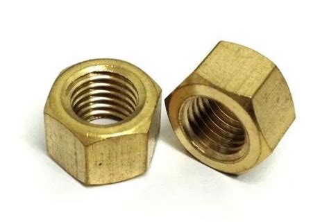 Hexagonal Brass Hex Nut For Hardware Fitting Size 1 Inch At 20