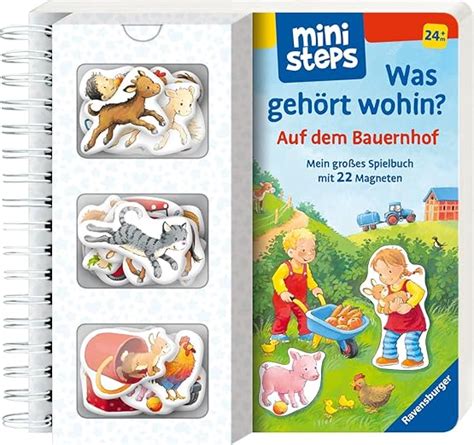 Ministeps Was Geh Rt Wohin Auf Dem Bauernhof Magnetbuch Ab Jahren