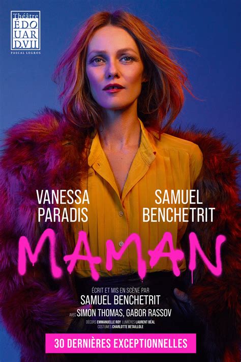 Maman Avec Vanessa Paradis Au Th Tre Edouard Vii