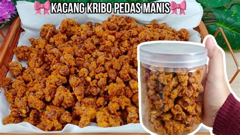 Kriuk Renyah Tanpa Terigu Kacang Kribo Pedas Maniscocok Untuk Isian