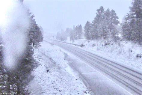 Record Breaking Storm Dumps 23 Inches Of Snow Over Montana Daily Mail Online