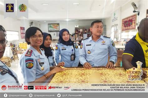 Lapas Permisan Terima Kunjungan Studi Tiru Kegiatan Batik Dari Lpp