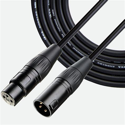 Professional Ofc Low Noise Shielded Male To Female Xlr Microphone Cable