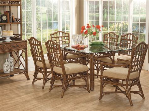 Braxton Culler Chippendale Rattan Dining Room Set | BXC970076SET