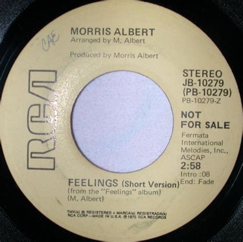 Morris Albert – Feelings (1974, Vinyl) - Discogs