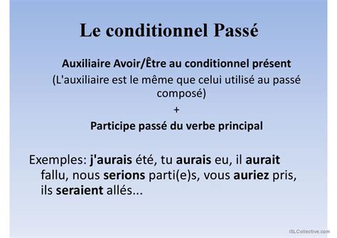 Le conditionnel Français FLE powerpoints