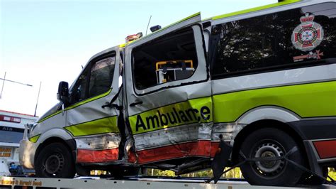 Gold Coast crash: Queensland Ambulance paramedics trapped after van flips in two-vehicle ...