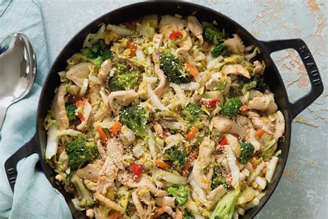 Chicken And Napa Cabbage Stir Fry