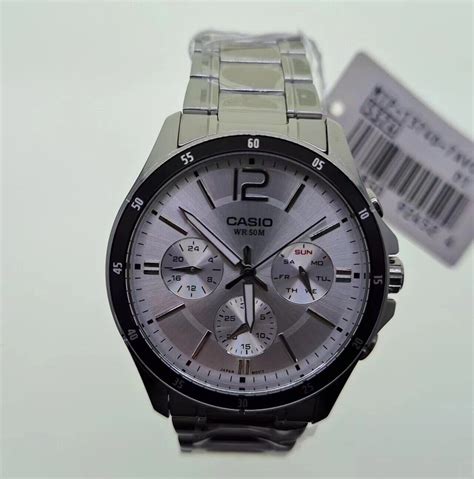 Casio MTP 1374D 7A Analog Stainless Steel Mens Watch MTP1374D EBay