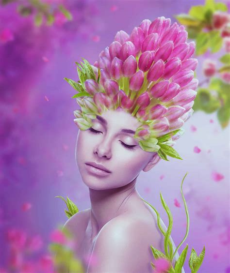 How to Create a Flower Portrait Photo Manipulation With Adobe Photoshop - Photoshop Tutorials