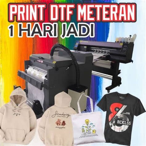 Jual Jasa Cetak Sablon DTF Logo Gambar Custom Siap Press Ukuran A4 A3