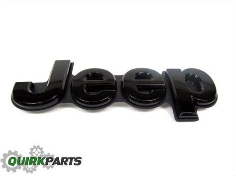 Jeep Grand Cherokee Black Jeep Emblem Nameplate Badge Tailgate