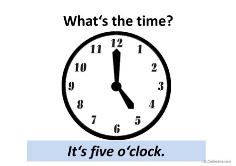 telling time english esl powerpoints