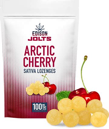 Edison Jolts Arctic Cherry Lozenges 10x10mg Lozenges G S Cannabis