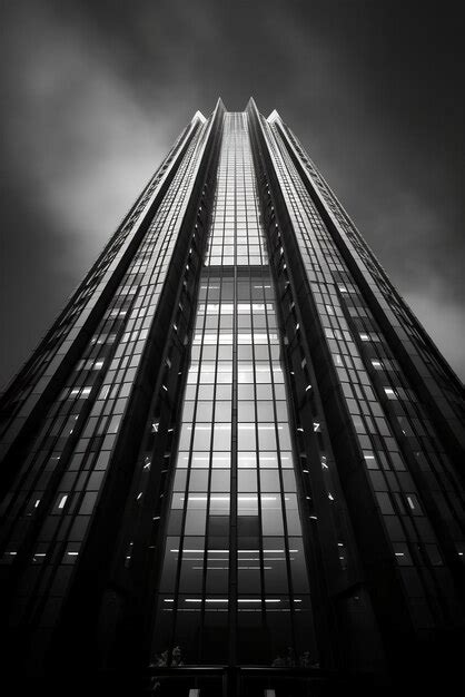 Premium Photo Black And White Vertical Photo Of The Architecture Of