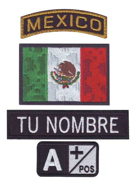 Parche Tactico Militar Bordado Bandera De Mexico Molle Mebuscar M Xico