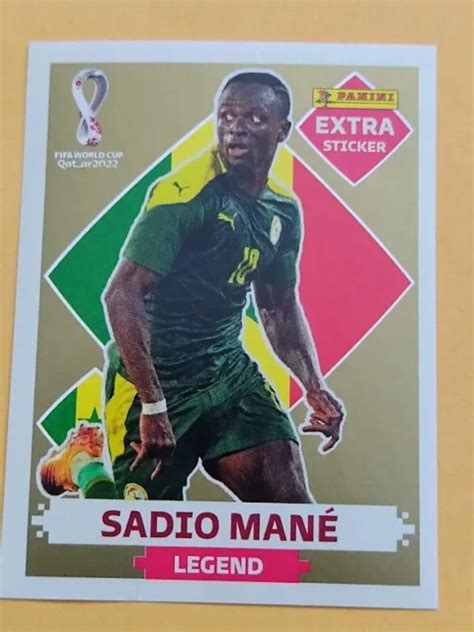 ADESIVO EXTRA PANINI Coppa Del Mondo Qatar Versione 2022 Sadio Mane