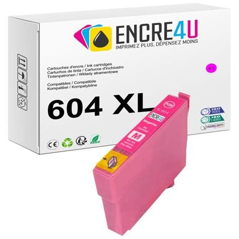 604XL ENCRE4U Cartouche d encre générique MAGENTA compatible avec