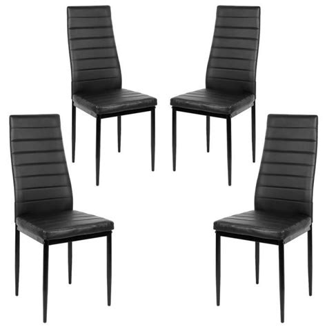 Chaises Salle à Manger Empilables Dianwaa Vogue Lot de 4 Blanc